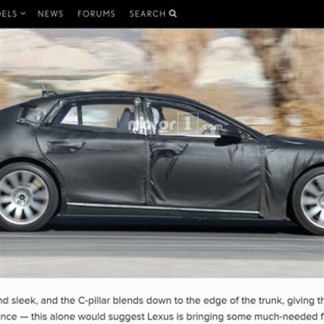 Prototyp Lexusa LS sfotografowany w Dolinie Śmierci