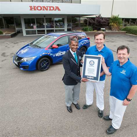 Honda Civic z rekordem Guinnessa