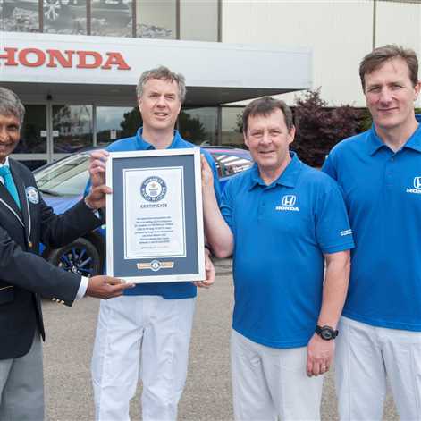 Honda Civic z rekordem Guinnessa