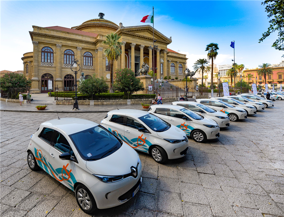 Renault ZOE w systemie współnego użytkowania w Palermo