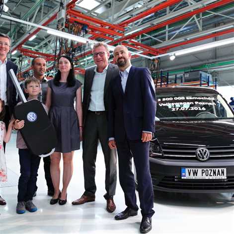 2,5 mln samochodów z fabryki VW w Poznaniu