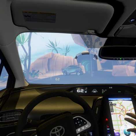 Wirtualna przejażdżka Toyotą Prius Prime w twoim własnym świecie