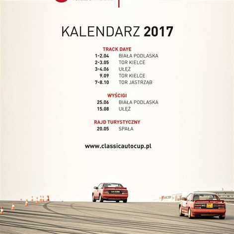 Motointegrator Classicauto Cup 2017 – oficjalny kalendarz startów