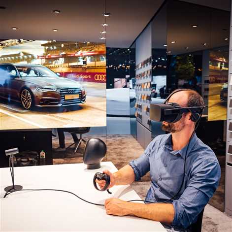 Audi VR experience i Customer Private Lounge