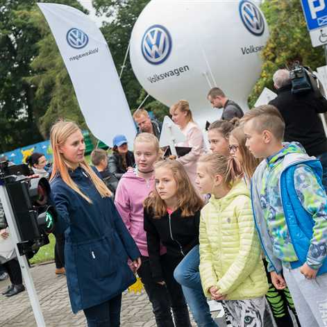 Mobilne Miasteczko Ruchu Drogowego Volkswagena w Kołodziejewie