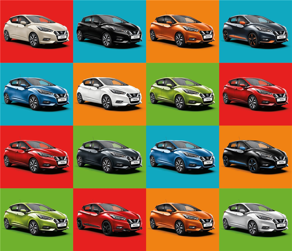 Powrót do czerni: zmiany popularności kolorów Nissana Micra