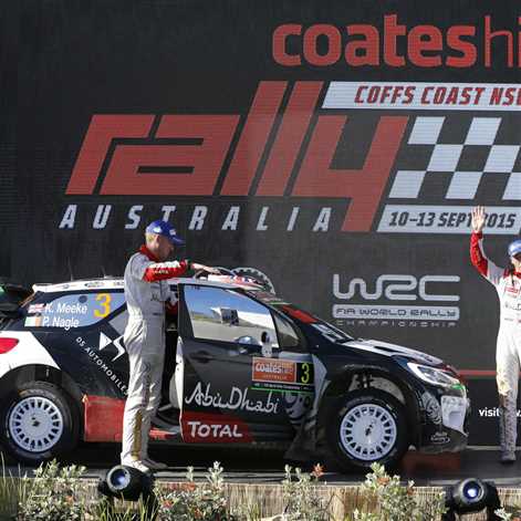 Citroëny C3 WRC w rajdzie Australii