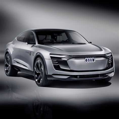 Elektryczny koncepcyjny samochód Audi możliwy do zobaczenia w Warszawie.