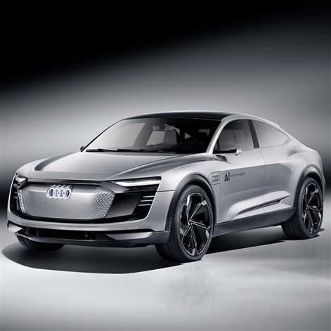 Elektryczny koncepcyjny samochód Audi możliwy do zobaczenia w Warszawie.
