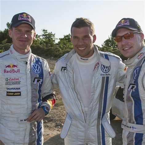 Lukas Podolski w Polo R WRC