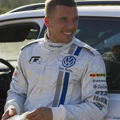 Lukas Podolski w Polo R WRC