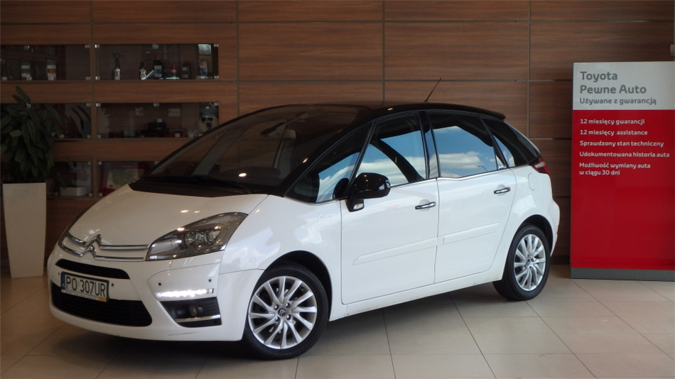 Citroen C4 Picasso Exclusive Black Top Gwarancja Benzyna, 2012 r.