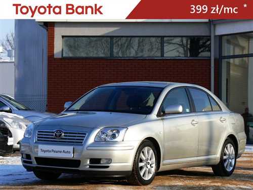Toyota Avensis 1.8 VVT-i Sol, 107TYS. km Benzyna, 2004 r.