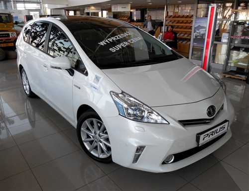 Toyota Prius Prius+ 7os HYBRYDA biała Perła Hybryda, 2013 r.